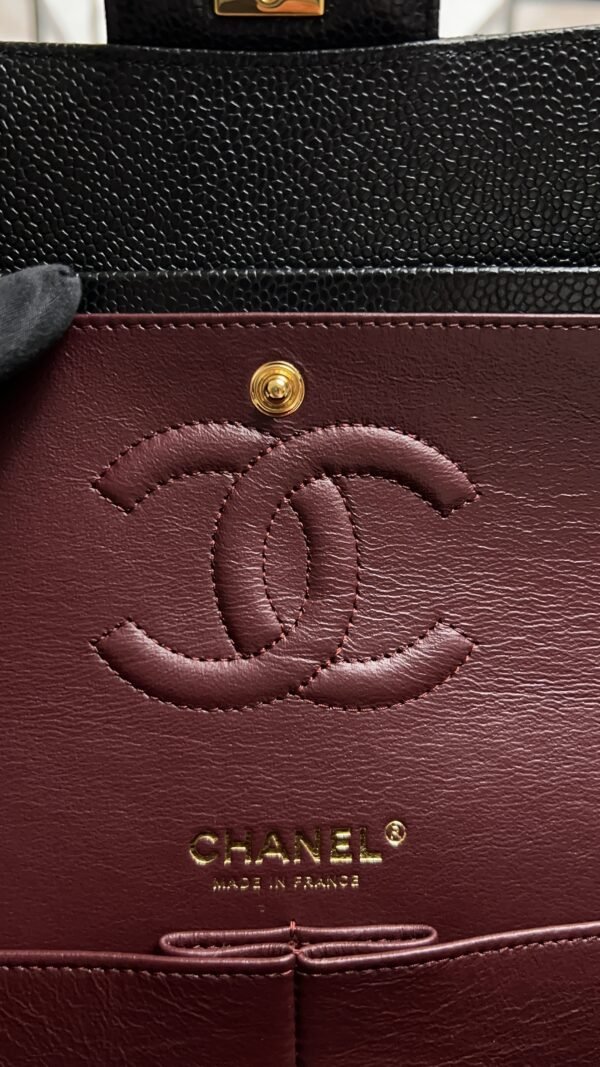 Chanel Classic 11.12 Handbag Grained Calfskin & Gold-Tone Metal Black