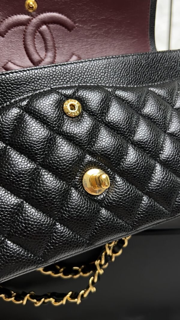 Chanel Classic 11.12 Handbag Grained Calfskin & Gold-Tone Metal Black