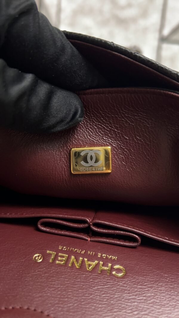 Chanel Classic 11.12 Handbag Grained Calfskin & Gold-Tone Metal Black