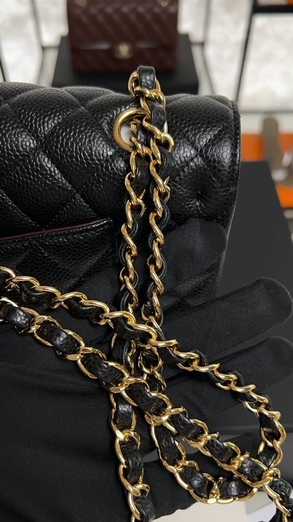 Chanel Classic 11.12 Handbag Grained Calfskin & Gold-Tone Metal Black