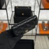 Chanel Caviar Quilted Compact Flap Wallet Black