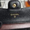 Chanel Caviar Quilted Compact Flap Wallet Black