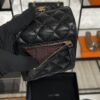 Chanel Caviar Quilted Compact Flap Wallet Black