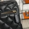 Chanel Caviar Quilted Compact Flap Wallet Black