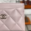 Chanel Caviar Quilted Card Holder Light Pink