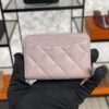 Chanel  Pink Caviar Zipped Card Coin Purse Wallet Light