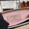 Chanel  Pink Caviar Zipped Card Coin Purse Wallet Light