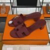 Hermès Sandals sandal rouge H