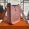 Hermès Taurillon Clemence Evelyne TPM Rose Sakura