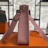 Hermès Taurillon Clemence Evelyne TPM Rose Sakura