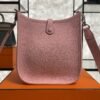 Hermès Taurillon Clemence Evelyne TPM Rose Sakura