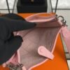 Hermès Taurillon Clemence Evelyne TPM Rose Sakura