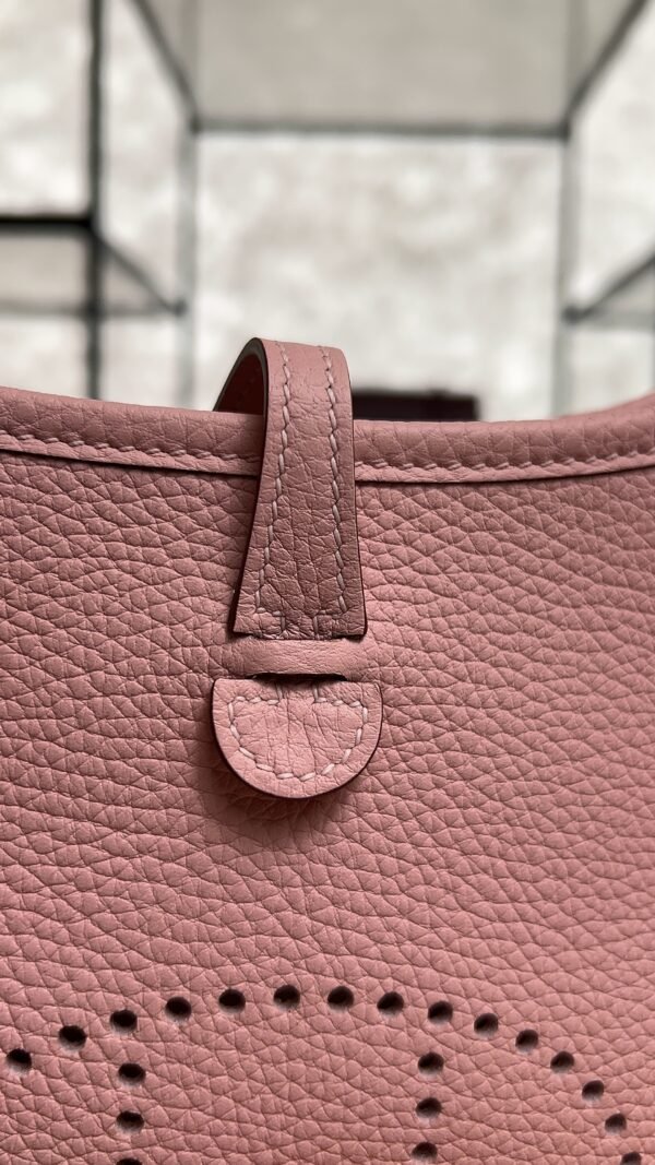 Hermès Taurillon Clemence Evelyne TPM Rose Sakura