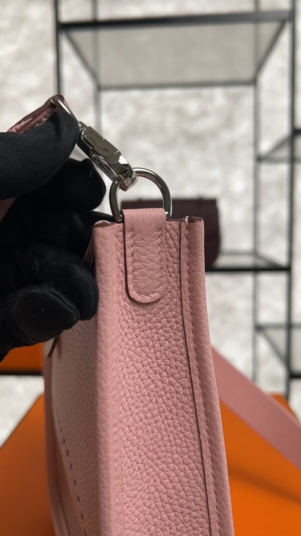 Hermès Taurillon Clemence Evelyne TPM Rose Sakura