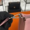 Hermès Taurillon Clemence Evelyne TPM Rose Sakura