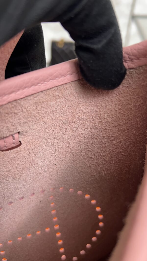 Hermès Taurillon Clemence Evelyne TPM Rose Sakura