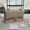 Chanel Classic 11.12 Handbag Grained Calfskin & Light gold Metal  beige