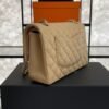 Chanel Classic 11.12 Handbag Grained Calfskin & Gold-Tone Metal  Dark beige