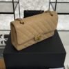 Chanel Classic 11.12 Handbag Grained Calfskin & Gold-Tone Metal  Dark beige