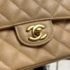 Chanel Classic 11.12 Handbag Grained Calfskin & Gold-Tone Metal  Dark beige
