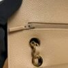 Chanel Classic 11.12 Handbag Grained Calfskin & Gold-Tone Metal  Dark beige