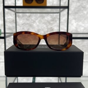 2026_05_06_16_16_IMG_2786 Chanel Acetate Rectangle Sunglasses 5493 Tortoise