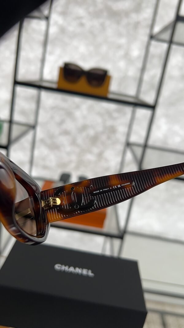 Chanel Acetate Rectangle Sunglasses 5493 Tortoise