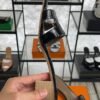 Hermès Oasis Sandals Shiny Alligator Black