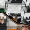 Hermès Oasis Sandals Shiny Alligator Black