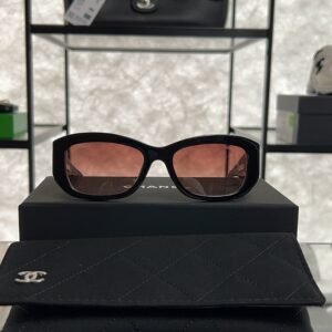 2026_05_17_15_18_IMG_2905 Chanel Acetate Rectangle Sunglasses 5493 Black Brown