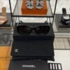 Chanel Acetate Rectangle Sunglasses 5493 Black Brown