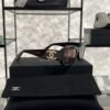 Chanel Acetate Rectangle Sunglasses 5493 Black Brown