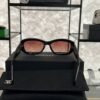 Chanel Acetate Rectangle Sunglasses 5493 Black Brown