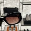 Chanel Acetate Rectangle Sunglasses 5493 Black Brown
