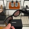 Chanel Acetate Rectangle Sunglasses 5493 Black Brown