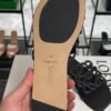Loewe Calfskin Petal Anagram Caged Mule  Sandals Black