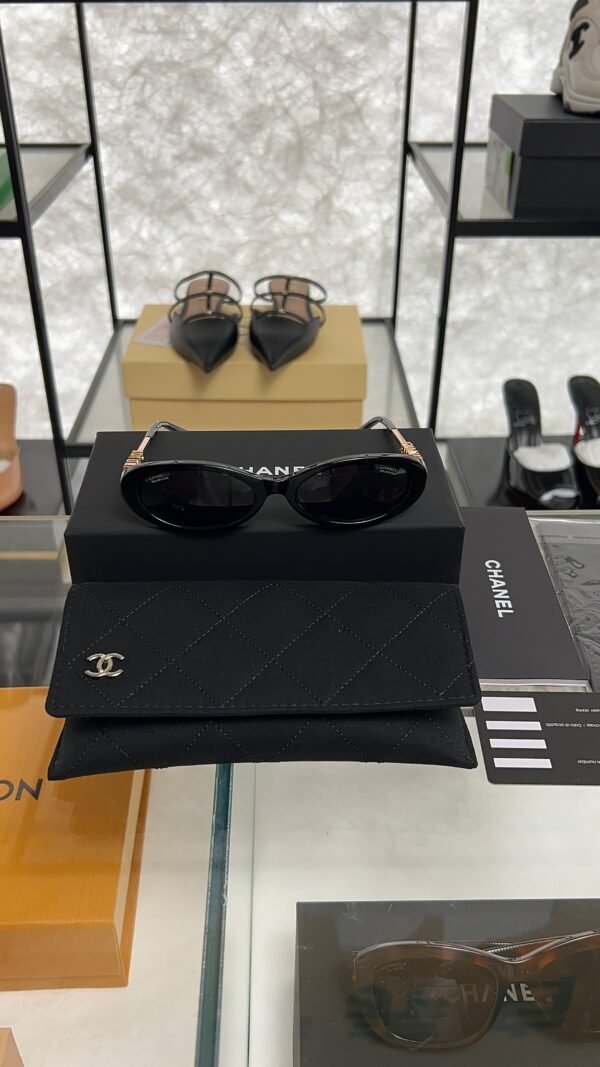 Chanel Oval Sunglasses Acetate, Black CH5515
