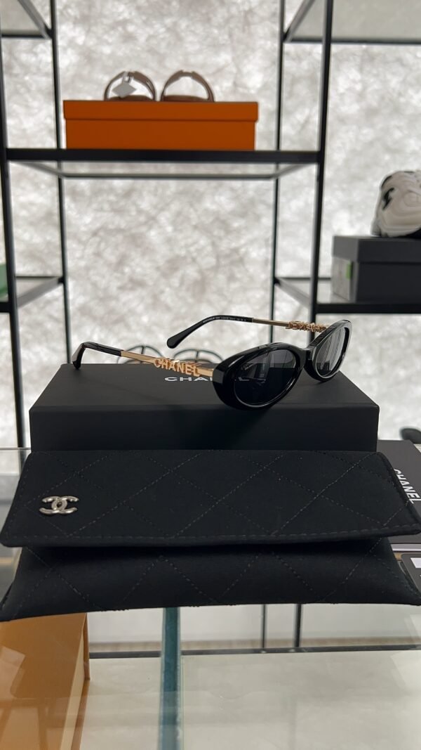 Chanel Oval Sunglasses Acetate, Black CH5515