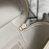Chanel Top Handle Long Vanity White Caviar Light Gold