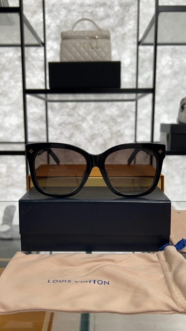 Louis Vuitton Acetate My Monogram Square Sunglasses Z1523E Black