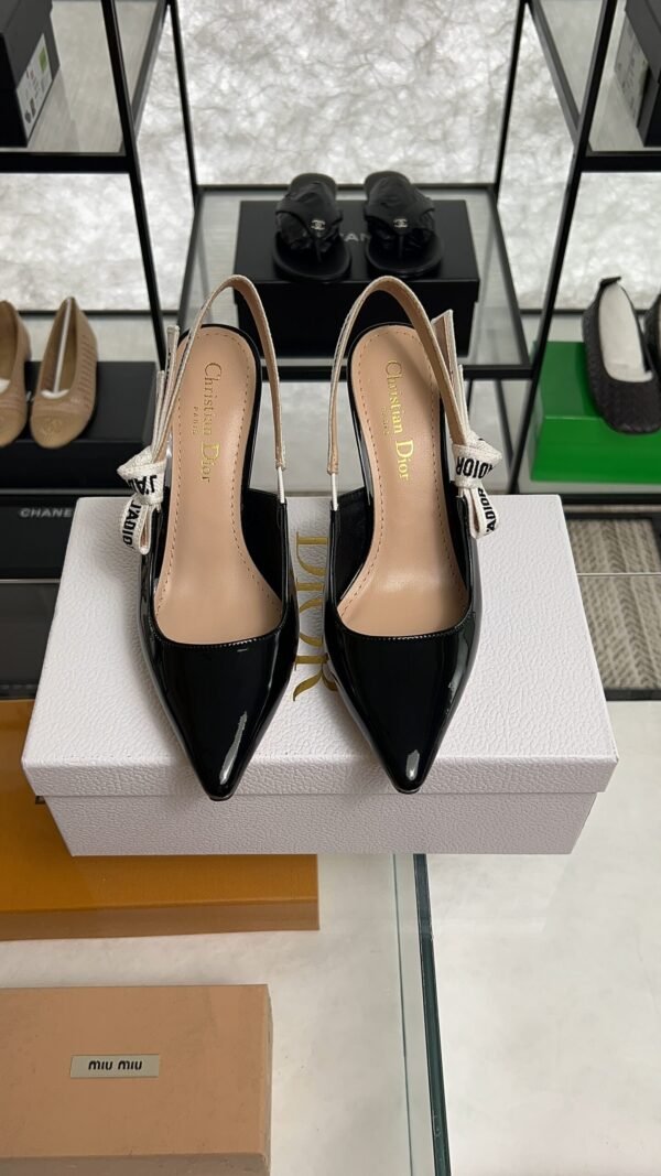 DIOR J'Adior Slingback Pump Black Patent Calfskin