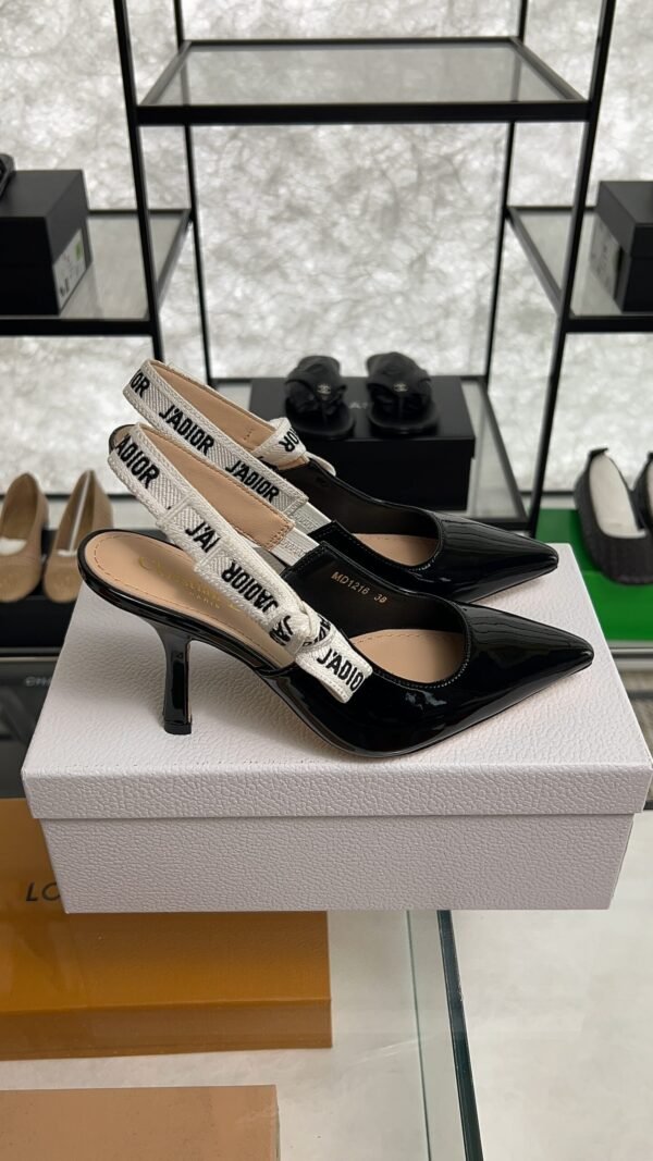 DIOR J'Adior Slingback Pump Black Patent Calfskin