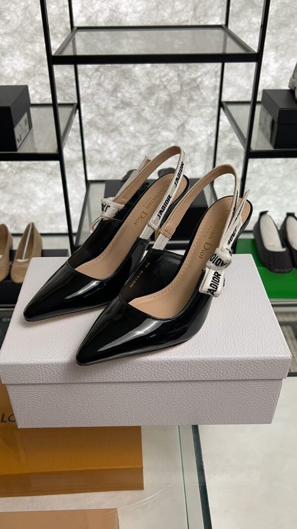 DIOR J'Adior Slingback Pump Black Patent Calfskin