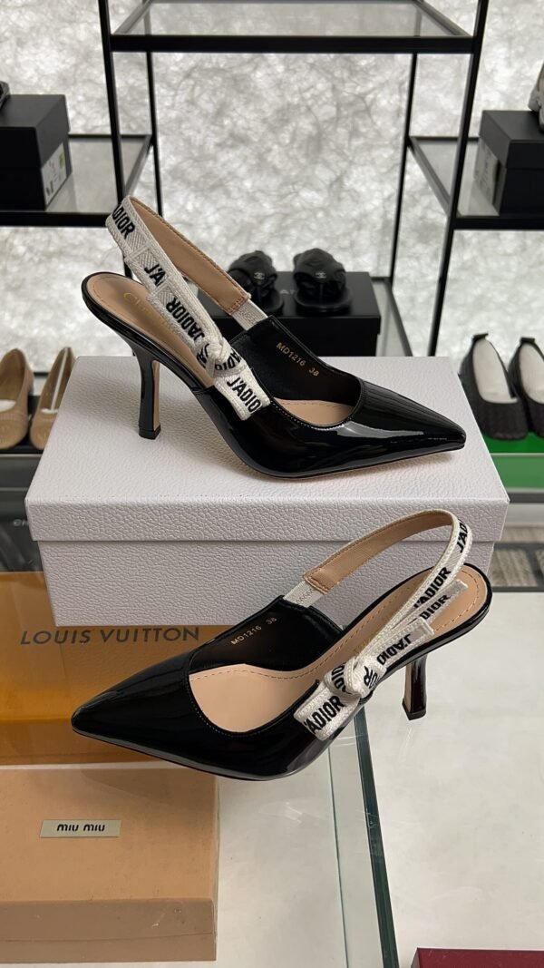 DIOR J'Adior Slingback Pump Black Patent Calfskin