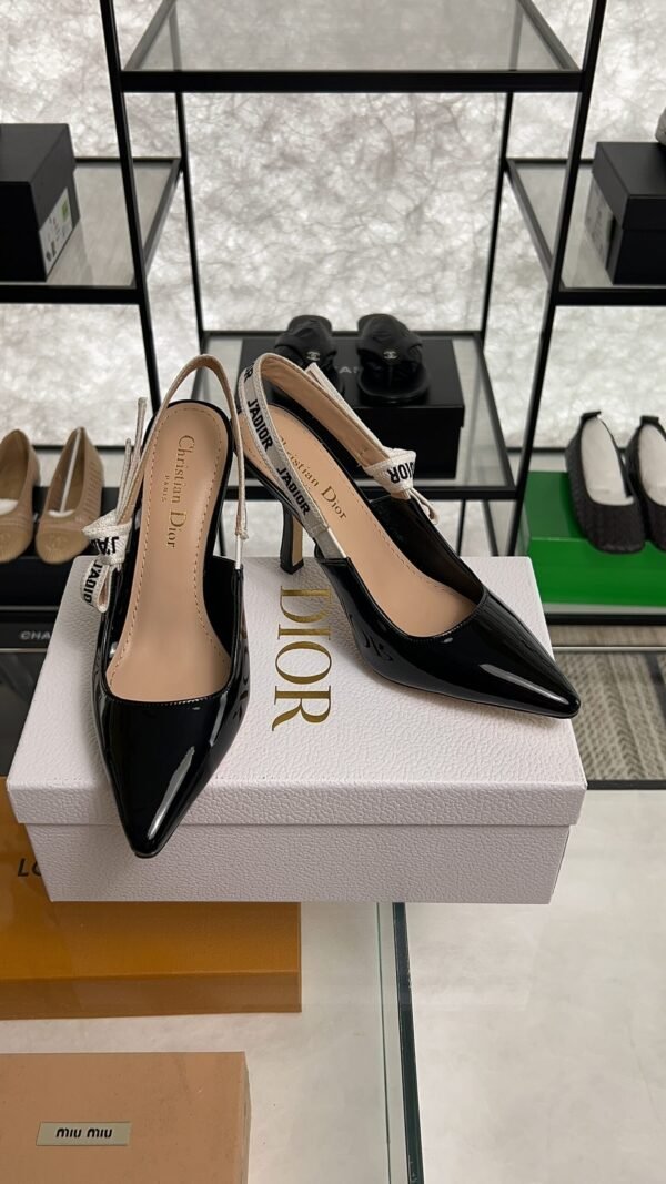 DIOR J'Adior Slingback Pump Black Patent Calfskin
