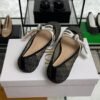 Dior Black Mesh And Canvas D Mary Jane Flats