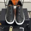 Zegna Triple Stitch Sneakers Men Black