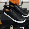 Zegna Triple Stitch Sneakers Men Black