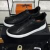 Zegna Triple Stitch Sneakers Men Black