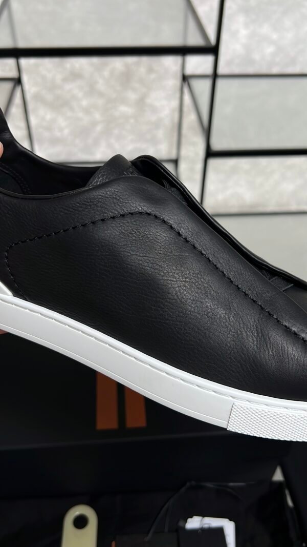 Zegna Triple Stitch Sneakers Men Black